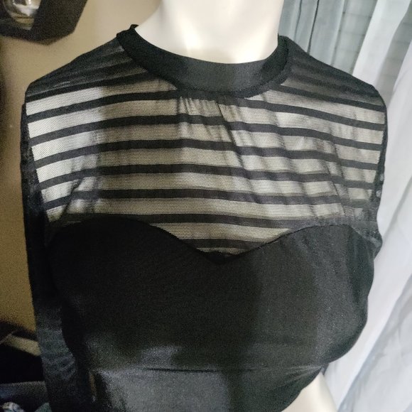 Modern - Sheer Long Sleeve Crop Top - Picture 5 of 5